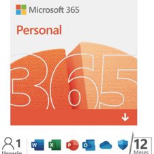 Pin Virtual Microsoft Office 365 Personal 1 Usuario / 12 Meses