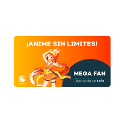 Pin Virtual Crunchyroll Mega Fan 1 Año