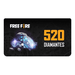 Pin Virtual Freefire 520 Diamantes - Garena