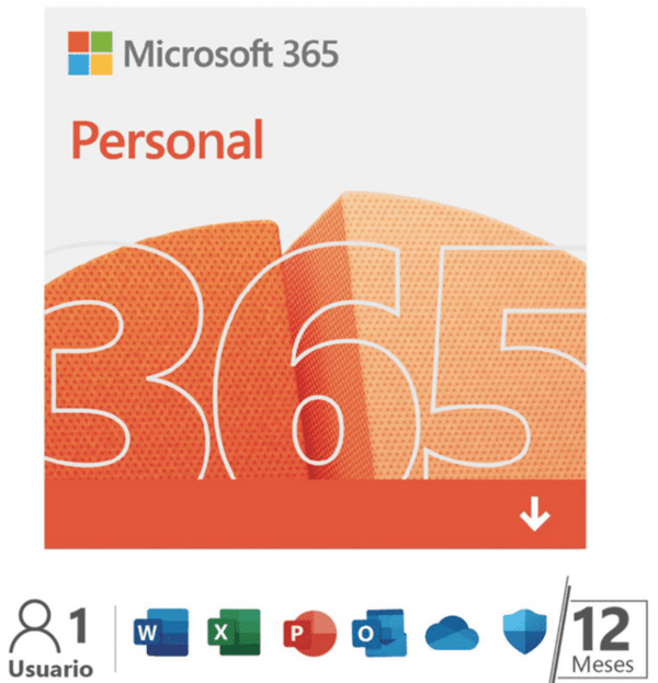 Pin Virtual Microsoft Office 365 Personal 1 Usuario / 12 Meses