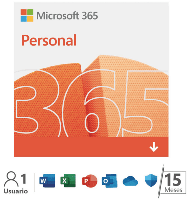 Pin Virtual Microsoft Office 365 Personal 1 Usuario / 15 Meses