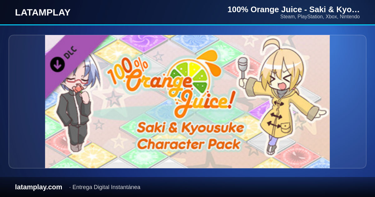 100% Orange Juice - Saki & Kyousuke Character Pack - Comprar en LATAMPLAY Colombia