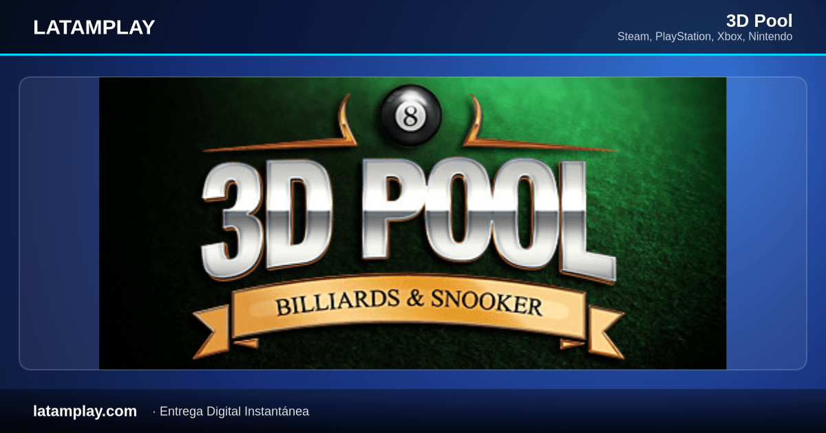 3D Pool - Comprar en LATAMPLAY Colombia