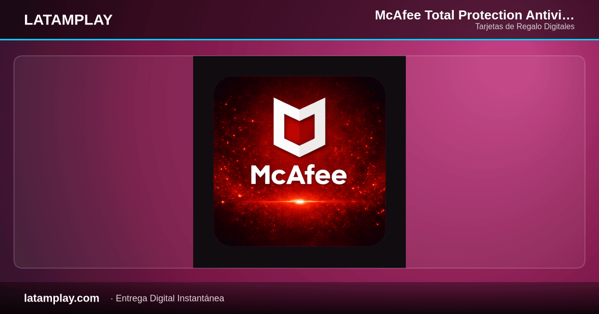 McAfee Total Protection Antivirus 2026 | Licencia 1 Año (12 Meses) 1 Dispositivo | Colombia - Comprar en LATAMPLAY Colombia