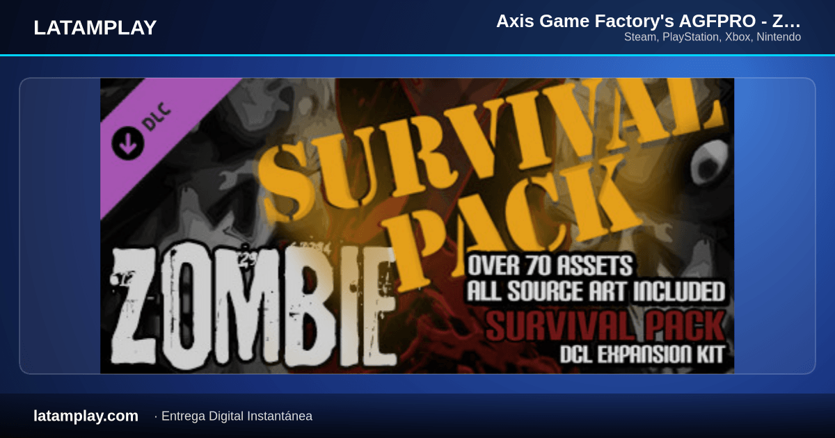 Axis Game Factory's AGFPRO - Zombie Survival Pack DLC - Comprar en LATAMPLAY Colombia