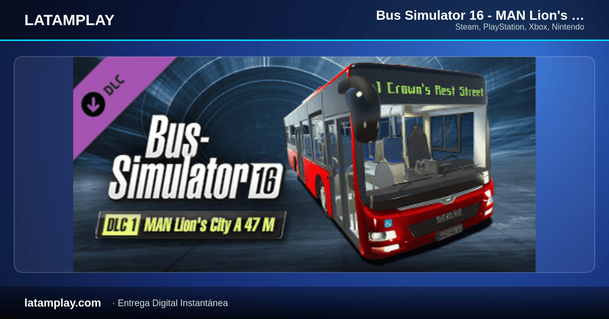 Bus Simulator 16 - MAN Lion's City A 47 M - Comprar en LATAMPLAY Colombia