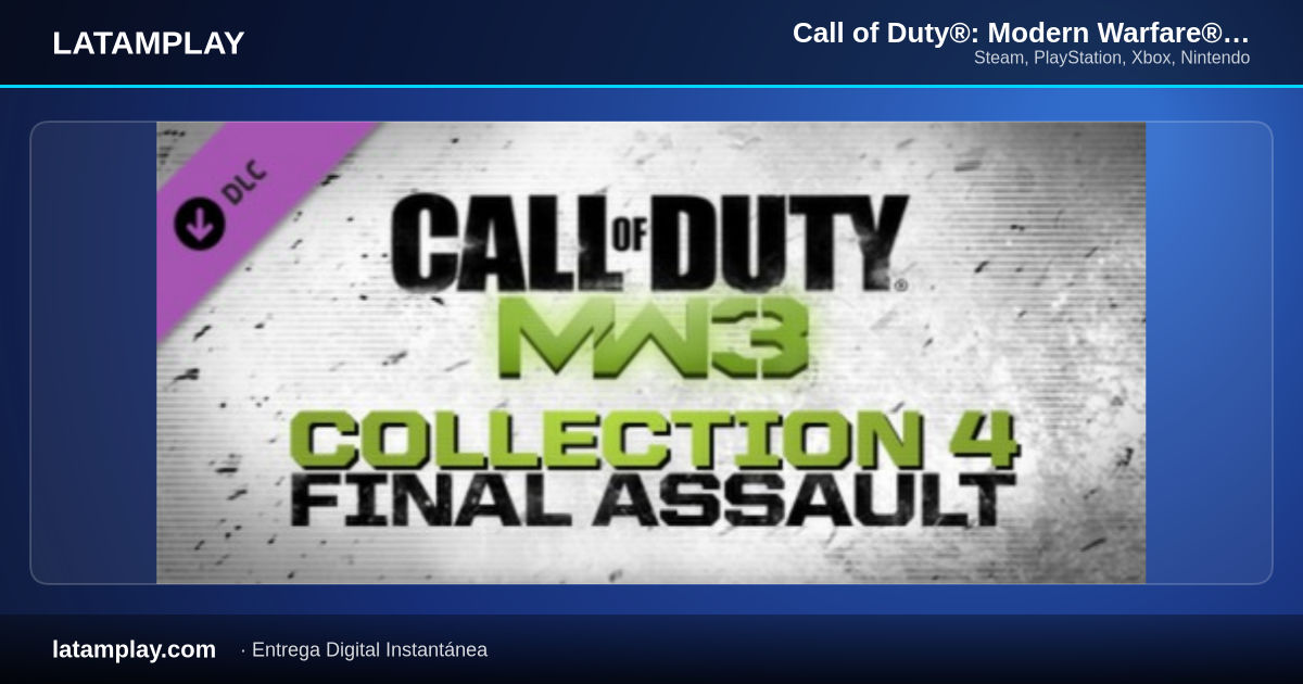 Call of Duty®: Modern Warfare® 3 (2011) Collection 4: Final Assault - Comprar en LATAMPLAY Colombia