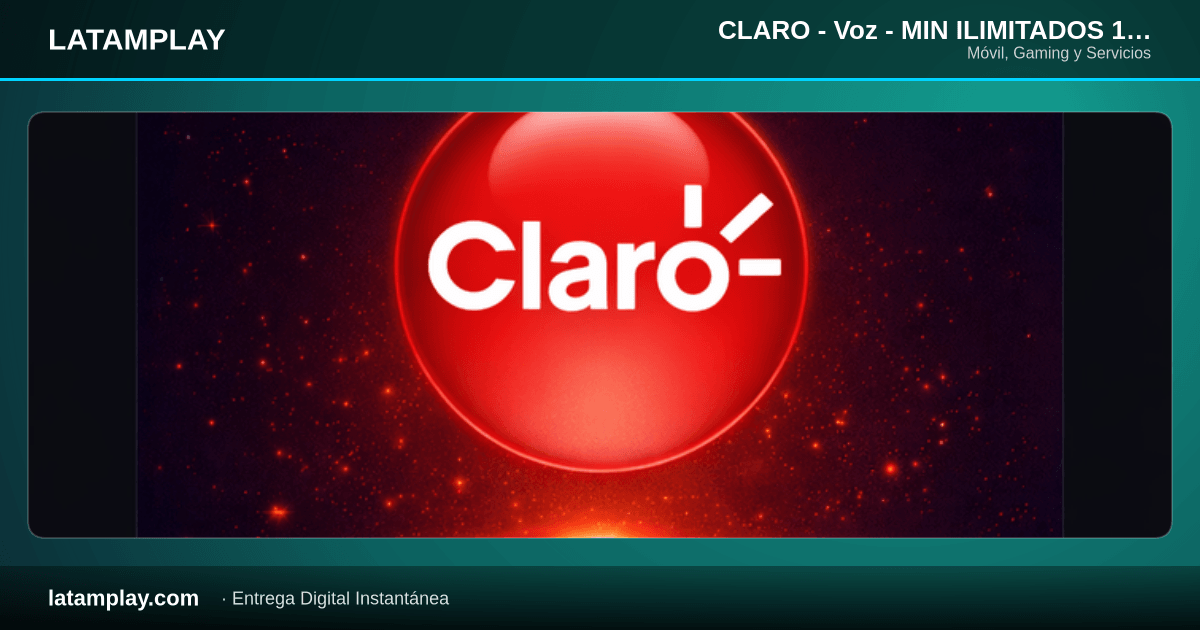 CLARO - Voz - MIN ILIMITADOS 15D - Comprar en LATAMPLAY Colombia