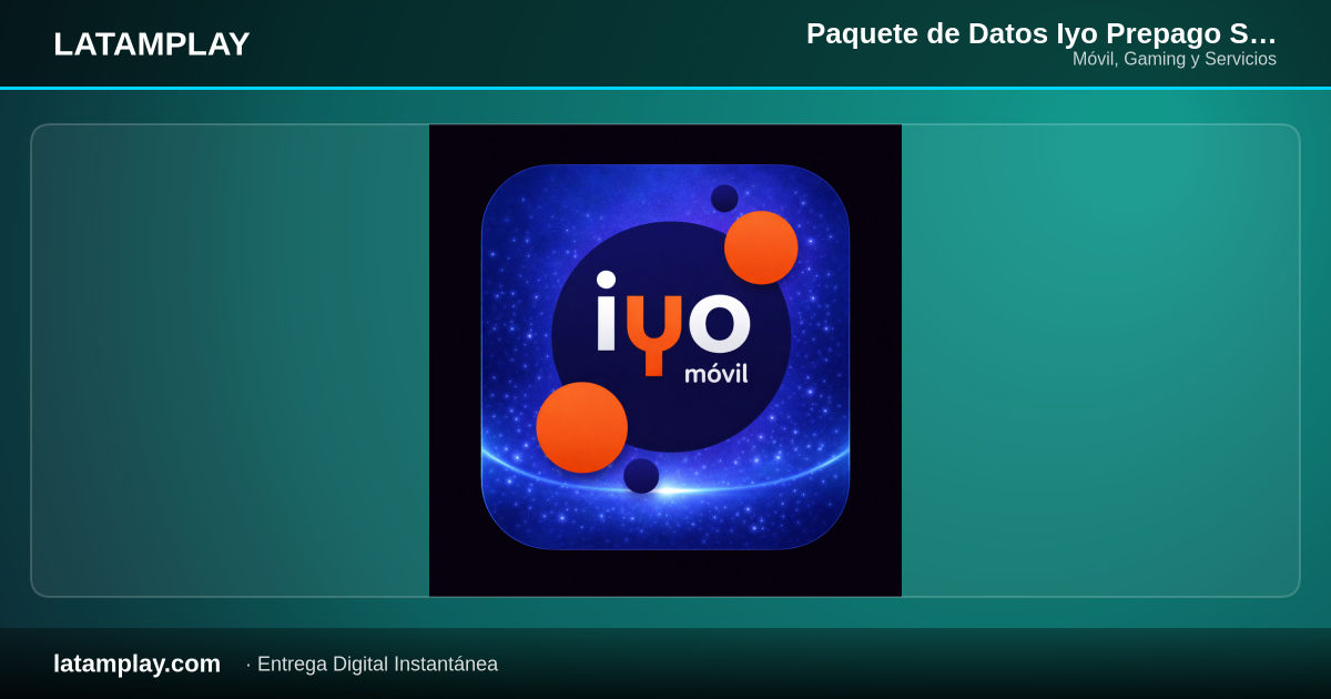 Paquete de Datos Iyo Prepago SMS + 7 GB + Whatsapp + FB | 15 Días | Colombia - Comprar en LATAMPLAY Colombia