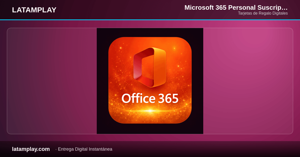 Microsoft 365 Personal Suscripción 1 Año Digital | Colombia - Comprar en LATAMPLAY Colombia