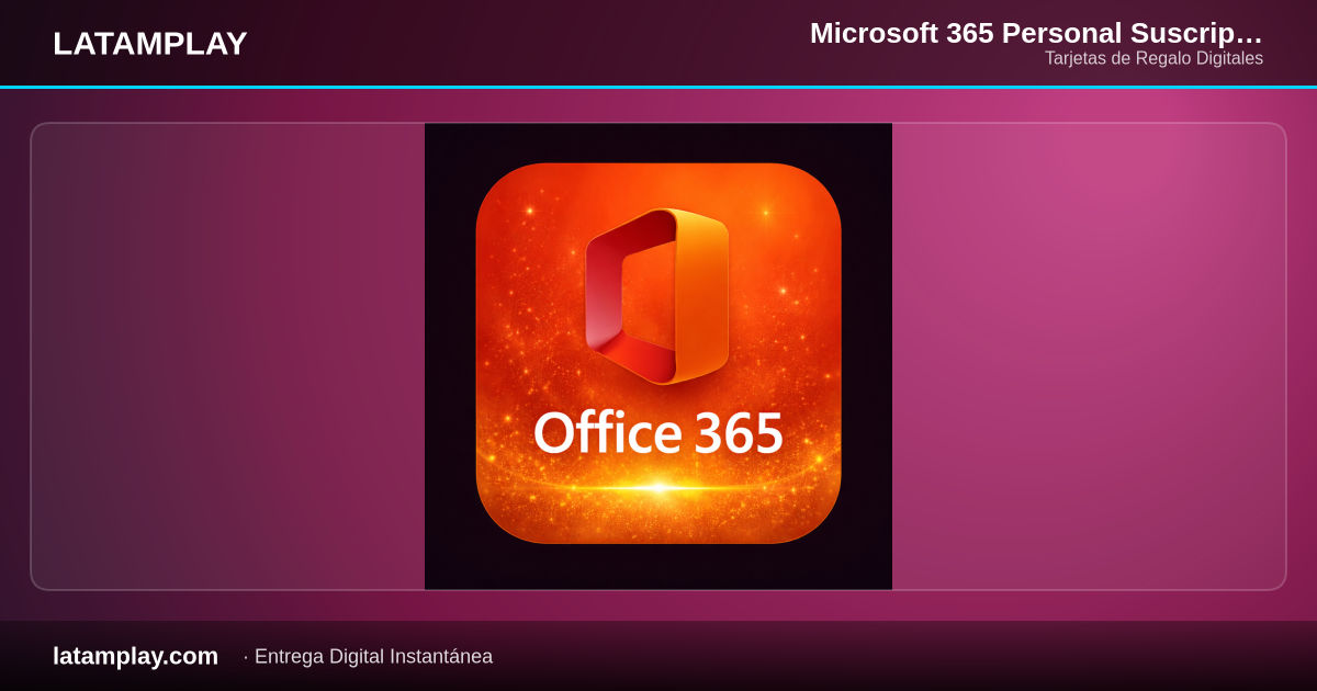 Microsoft 365 Personal Suscripción 1 Año Digital | Colombia - Comprar en LATAMPLAY Colombia