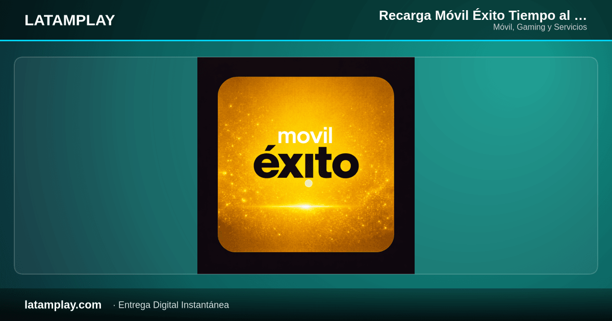 Recarga Móvil Éxito Tiempo al Aire | Prepago Colombia - Comprar en LATAMPLAY Colombia