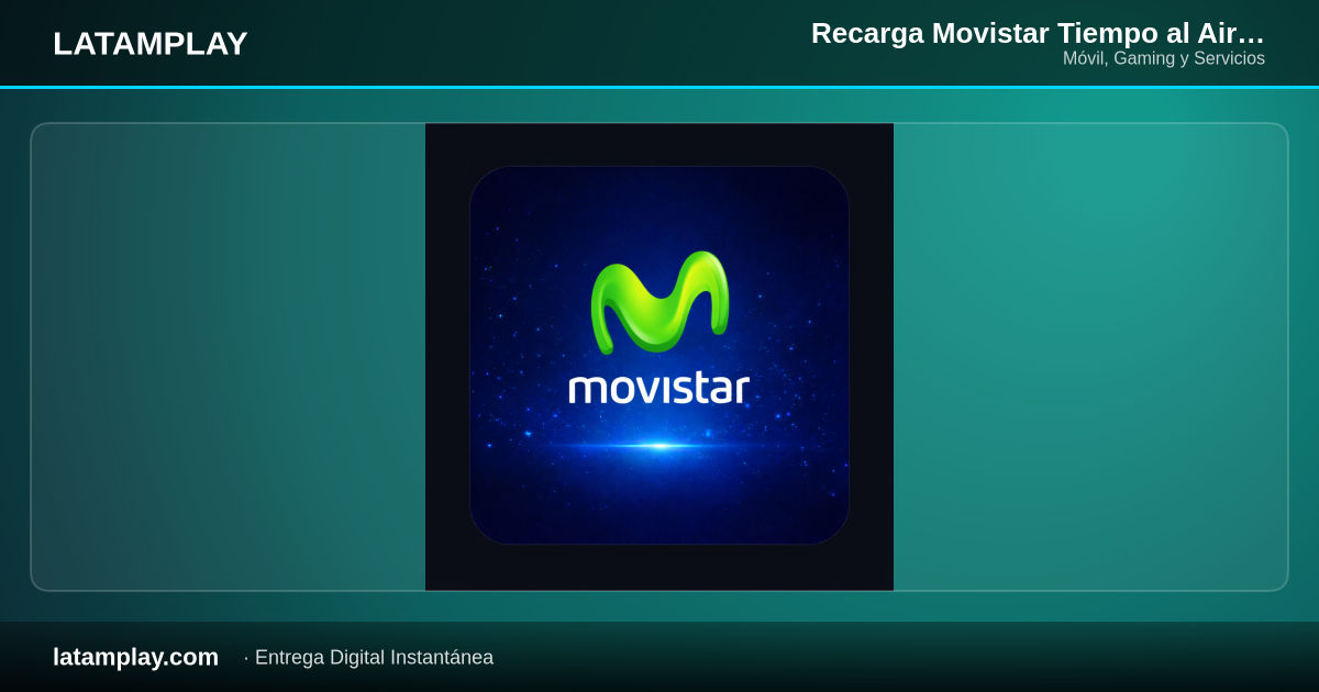 Recarga Movistar Tiempo al Aire | Prepago Colombia - Comprar en LATAMPLAY Colombia