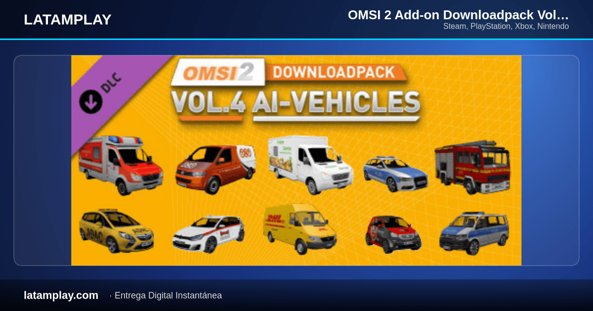 OMSI 2 Add-on Downloadpack Vol. 4 - AI Vehicles - Comprar en LATAMPLAY Colombia