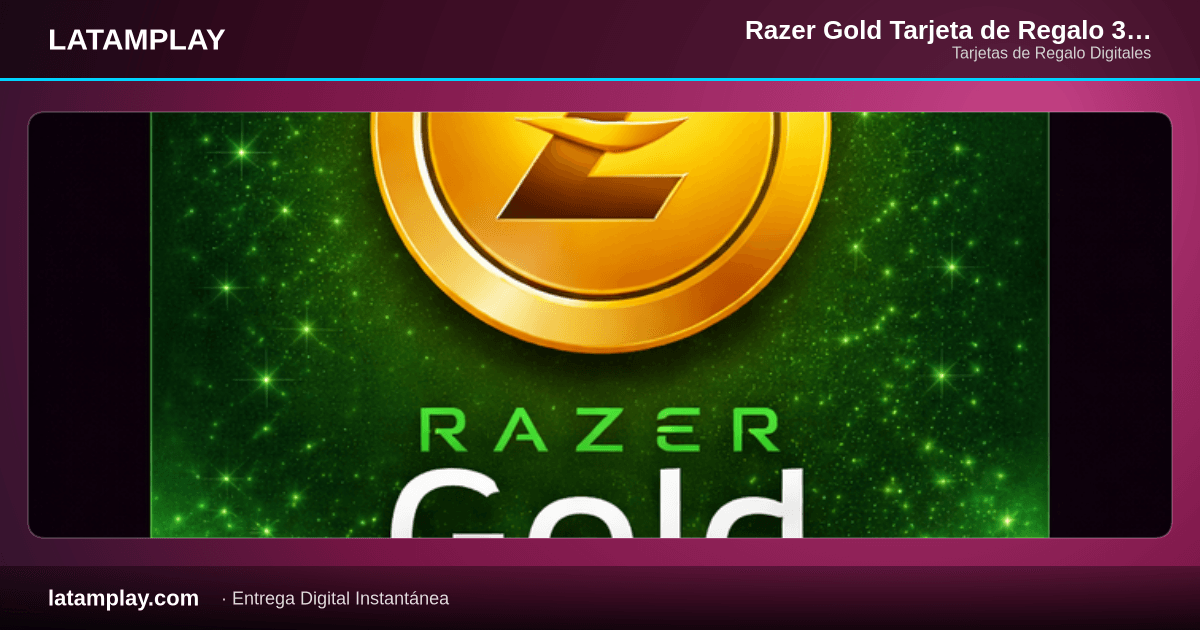 Razer Gold Tarjeta de Regalo 30.000 COP Digital | Colombia - Comprar en LATAMPLAY Colombia