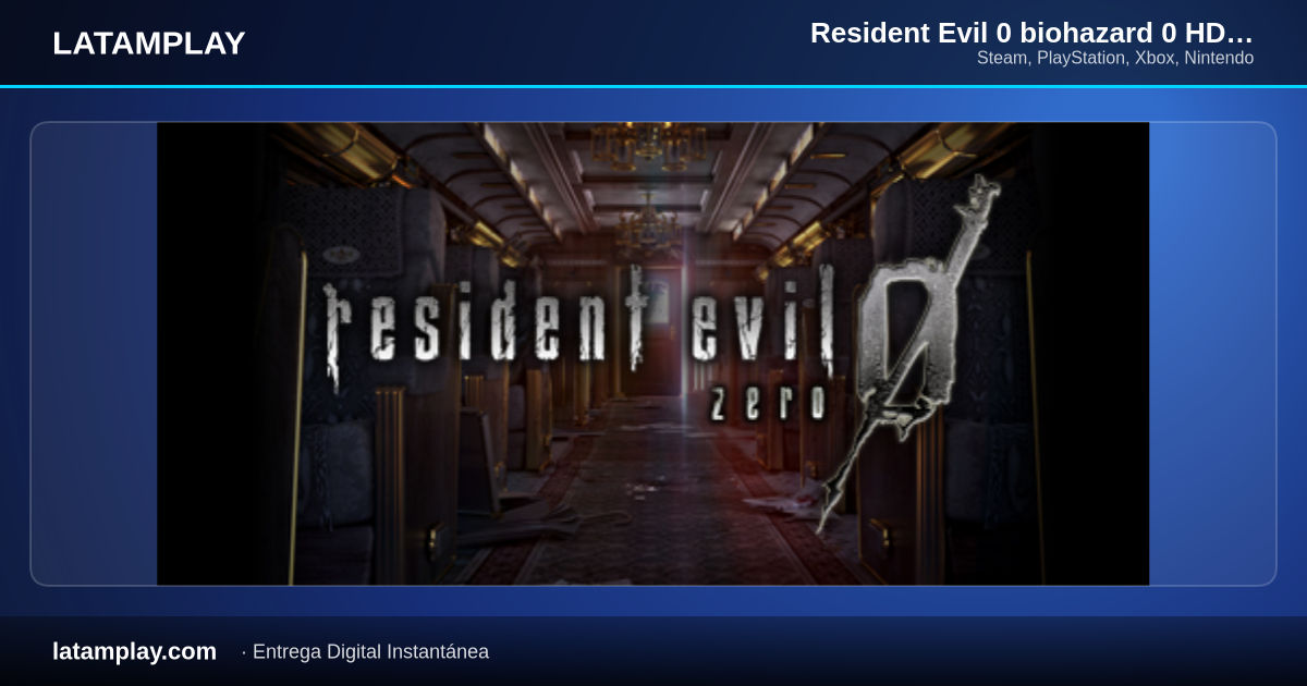 Resident Evil 0 biohazard 0 HD REMASTER - Comprar en LATAMPLAY Colombia