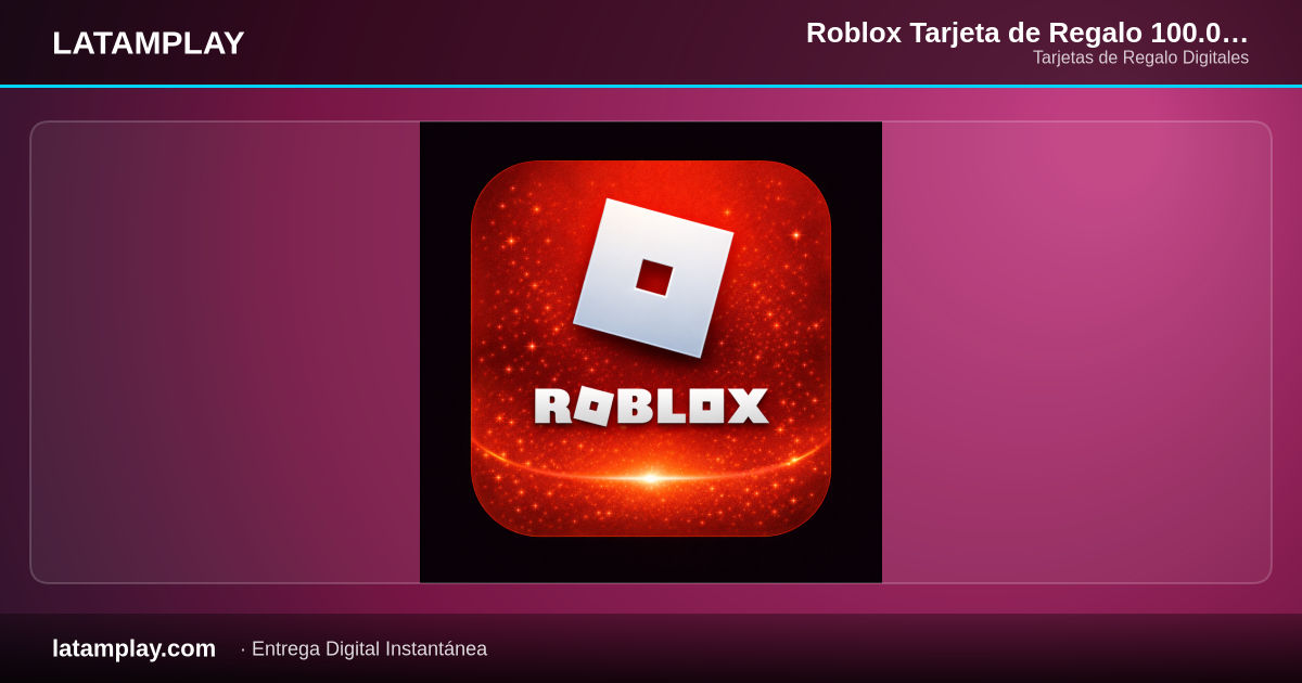 Roblox Tarjeta de Regalo 100.000 Robux Digital | Colombia - Comprar en LATAMPLAY Colombia