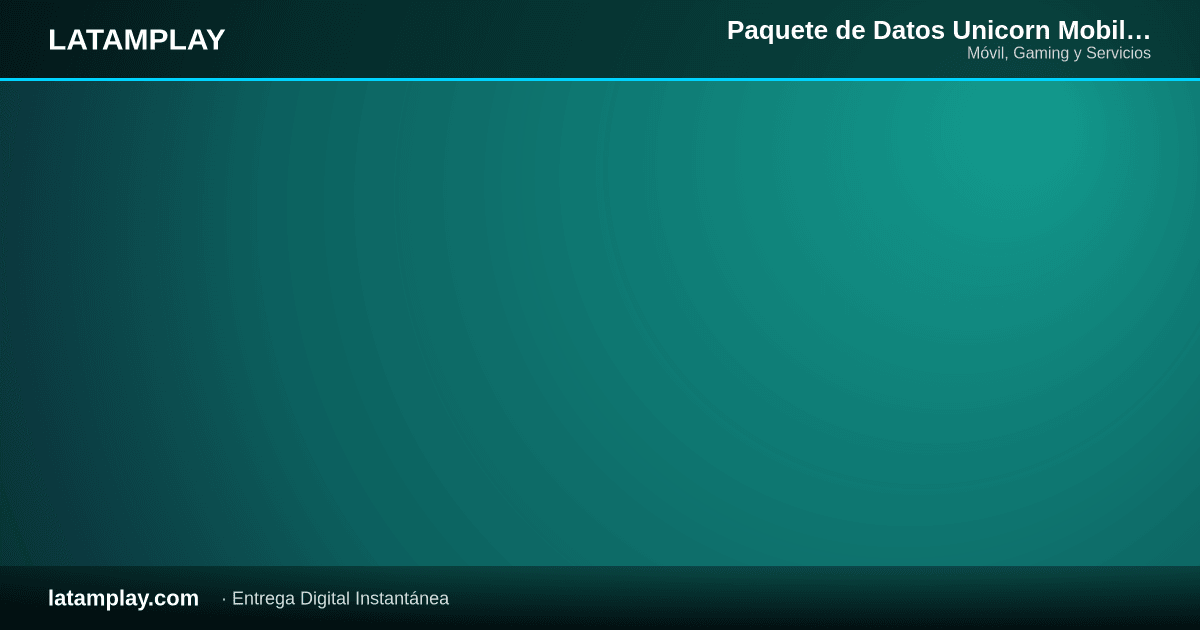 Paquete de Datos Unicorn Mobile Prepago SMS + 500 MB + Whatsapp + FB | 1 Día | Colombia - Comprar en LATAMPLAY Colombia