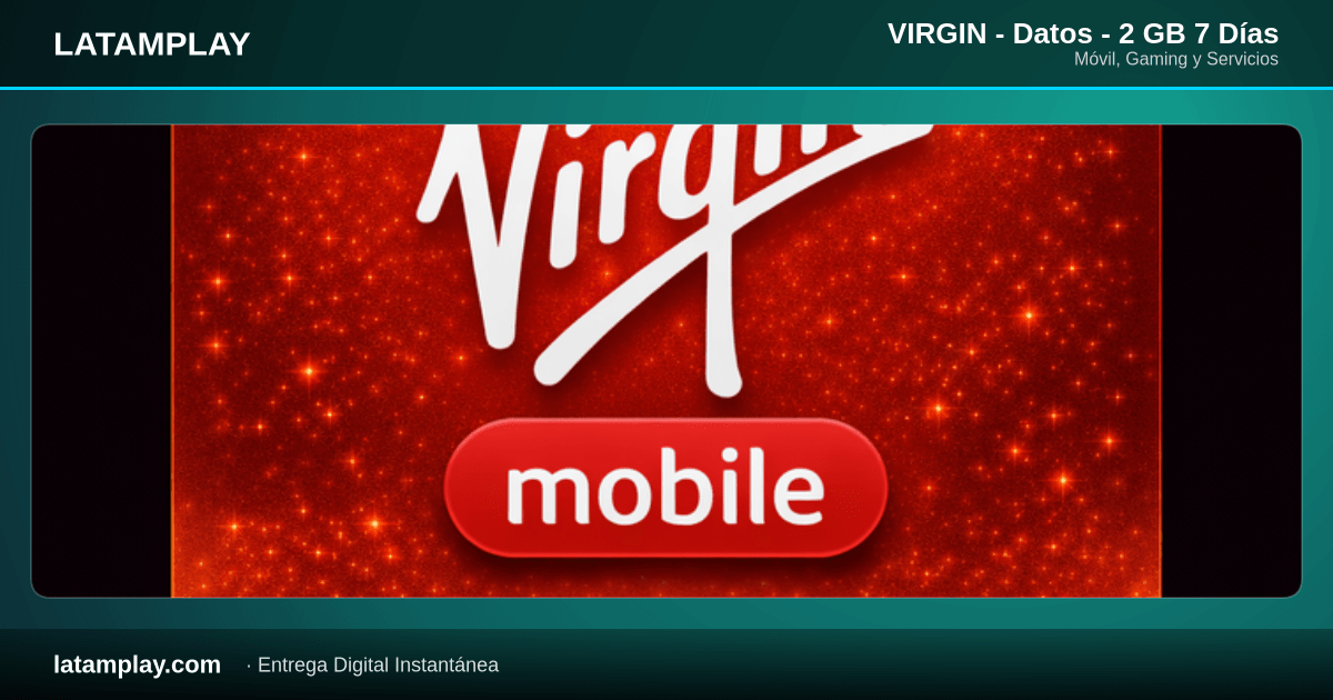 VIRGIN - Datos - 2 GB 7 Días - Comprar en LATAMPLAY Colombia