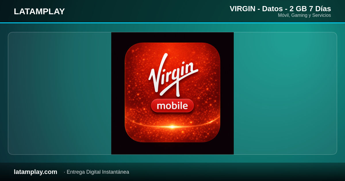 VIRGIN - Datos - 2 GB 7 Días - Comprar en LATAMPLAY Colombia