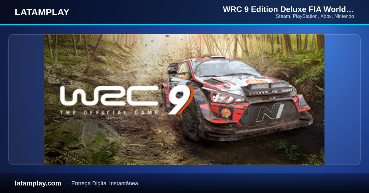 WRC 9 Edition Deluxe FIA World Rally Championship - Steam Key - Comprar en LATAMPLAY Colombia