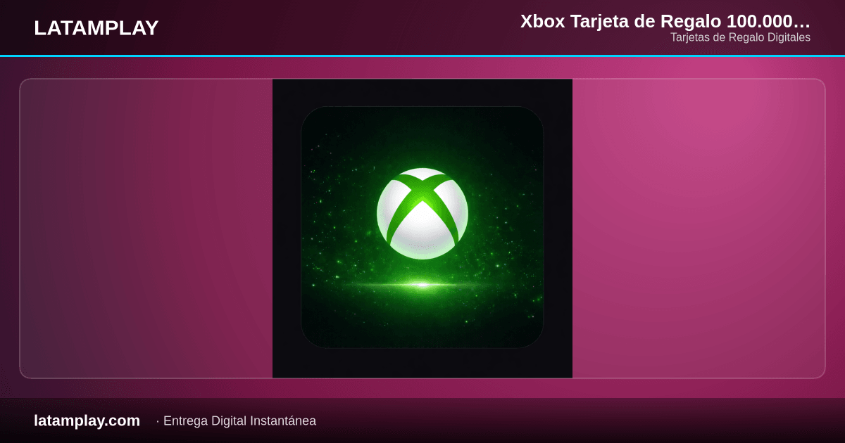 Xbox Tarjeta de Regalo 100.000 COP Digital | Colombia - Comprar en LATAMPLAY Colombia