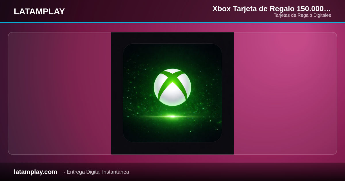 Xbox Tarjeta de Regalo 150.000 COP Digital | Colombia - Comprar en LATAMPLAY Colombia
